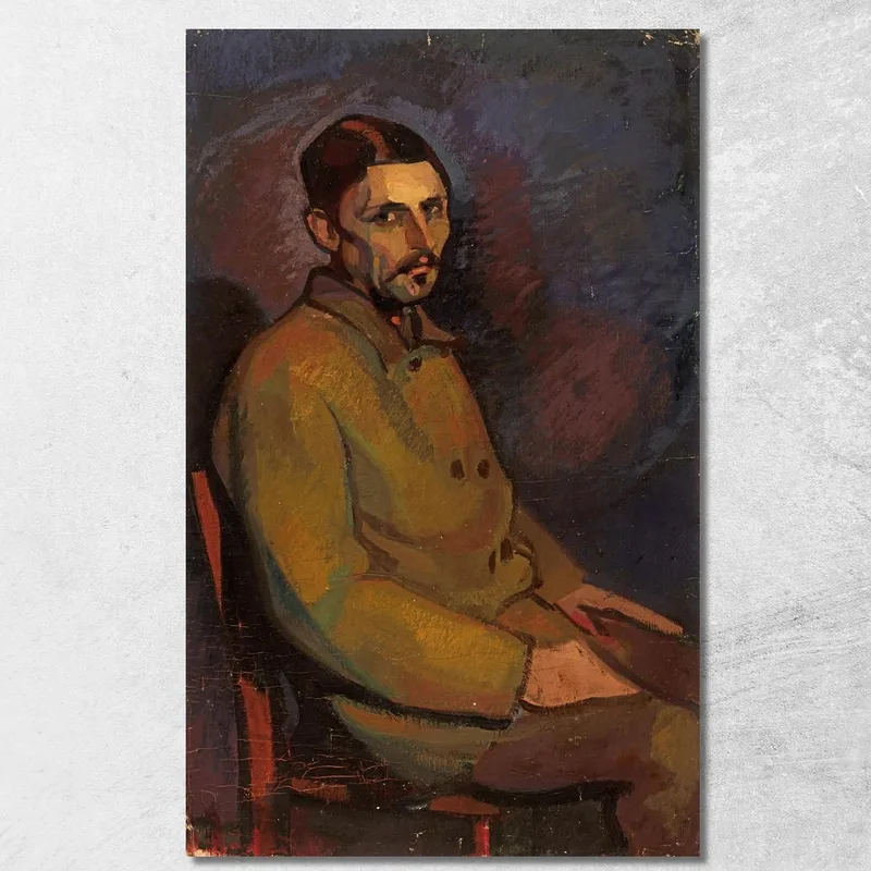 Portrait Of A Man Nikolai Triik canvas print