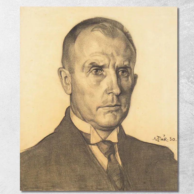 Prof. Karl Schlossmann'I Portree Nikolai Triik quadro stampa su tela