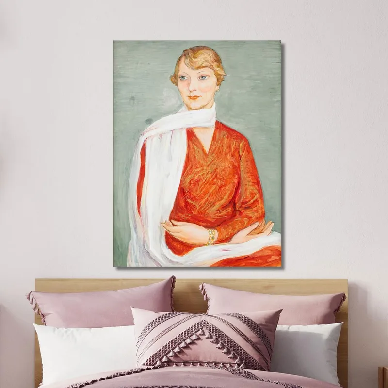 La Signora Con Lo Scialle Bianco Nils Dardel