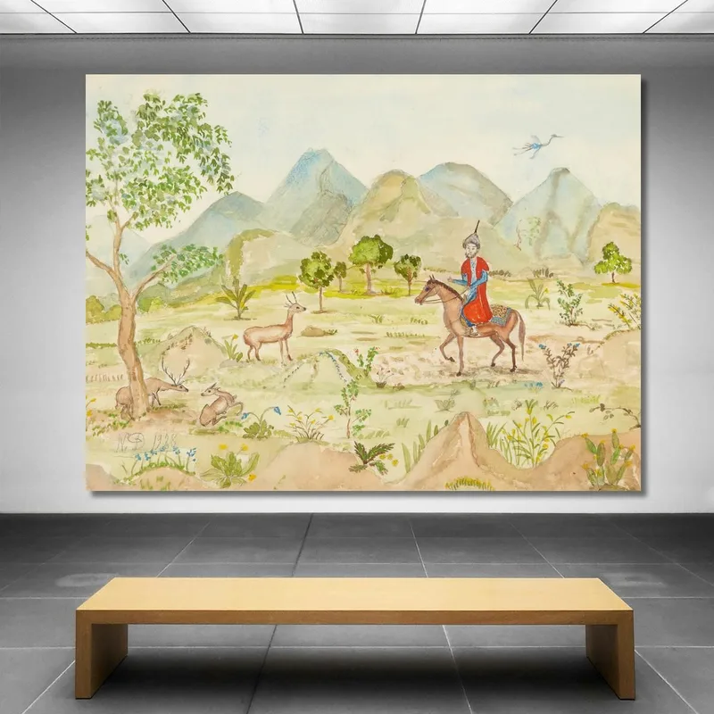 Landschaft Mit Reiter Nils Dardel