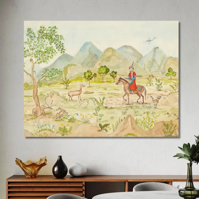 Landschaft Mit Reiter Nils Dardel