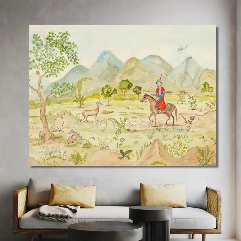 Landschaft Mit Reiter Nils Dardel