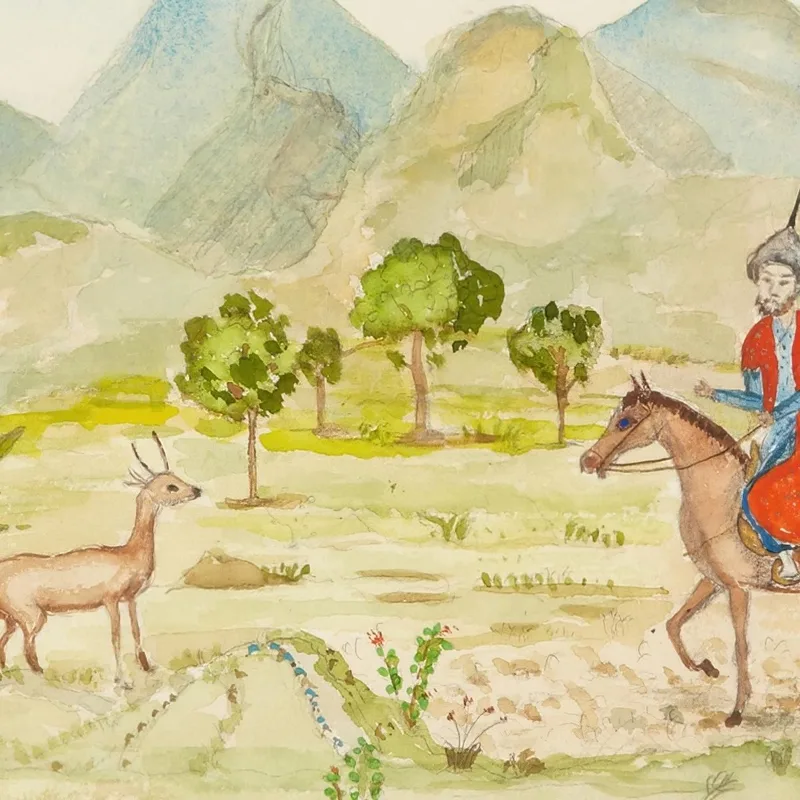 Landschaft Mit Reiter Nils Dardel
