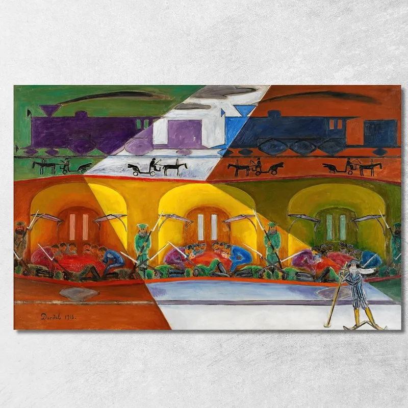 Il Treno Transiberiano Nils Dardel quadro stampa su tela