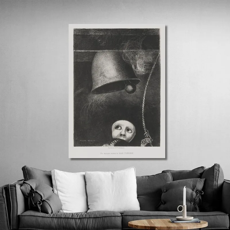 An Edgar Poe Eine Maske Sonne Le Glas Funebre Odilon Redon