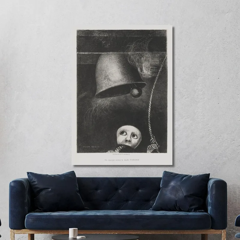 An Edgar Poe Eine Maske Sonne Le Glas Funebre Odilon Redon