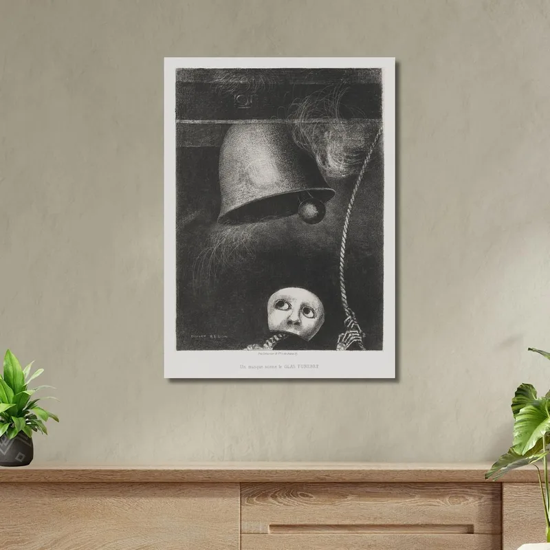 An Edgar Poe Eine Maske Sonne Le Glas Funebre Odilon Redon