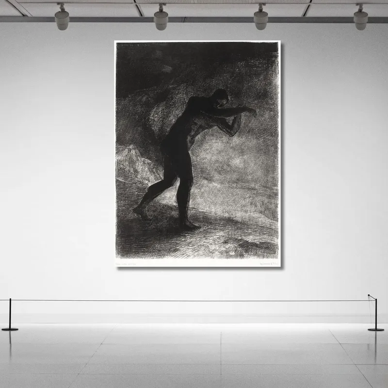 Et L'Homme Apparut Interrogeant La Terre D'Où Il Est Sorti Et Qui L'Attire Il Était Fou Odilon Redon