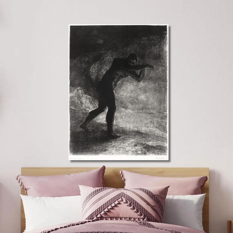 Et L'Homme Apparut Interrogeant La Terre D'Où Il Est Sorti Et Qui L'Attire Il Était Fou Odilon Redon