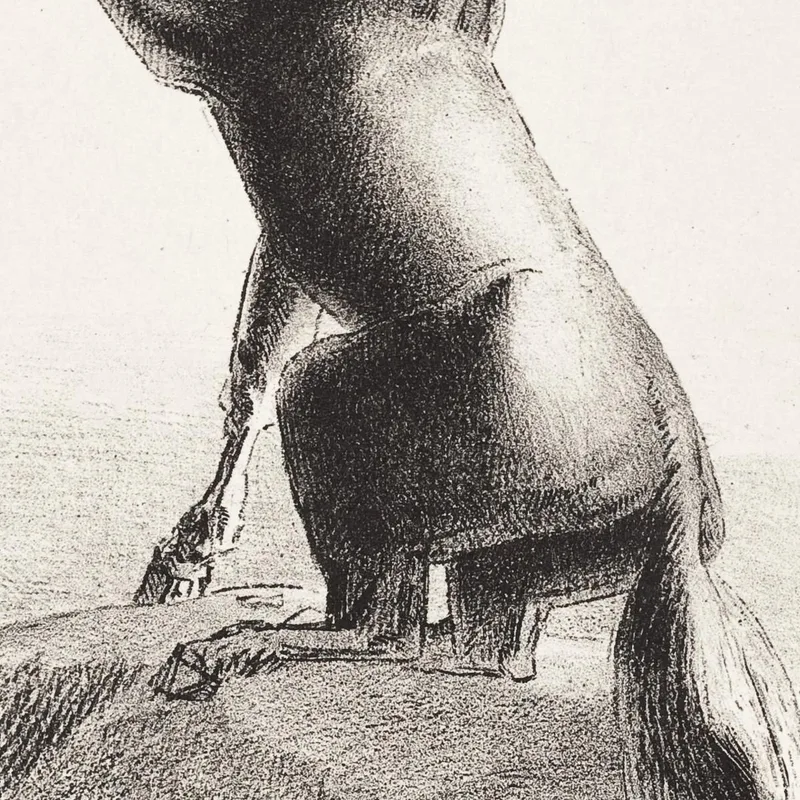 Centauro Apuntando A Las Nubes Odilon Redon