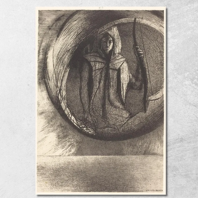 Und Dort Das Astrale Idol, Die Apotheose Odilon Redon drucken auf leinwand