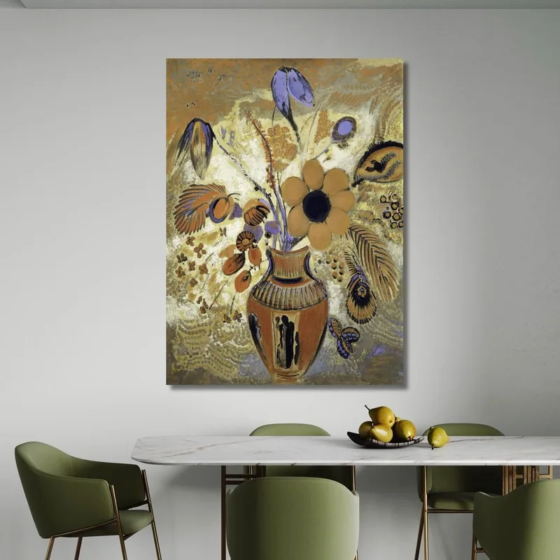 Jarrón Etrusco Con Flores Odilon Redon