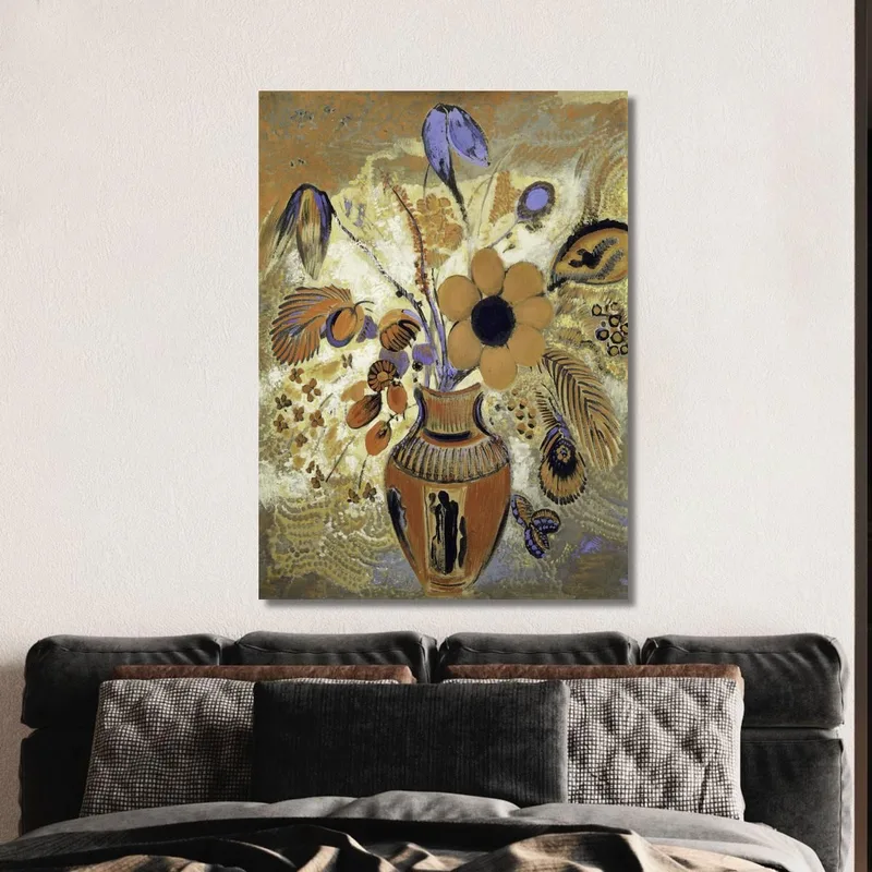 Jarrón Etrusco Con Flores Odilon Redon