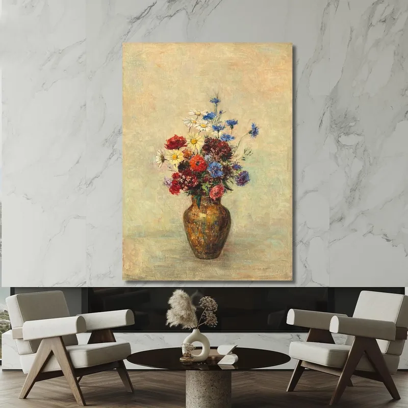 Flores En Un Jarrón Odilon Redon