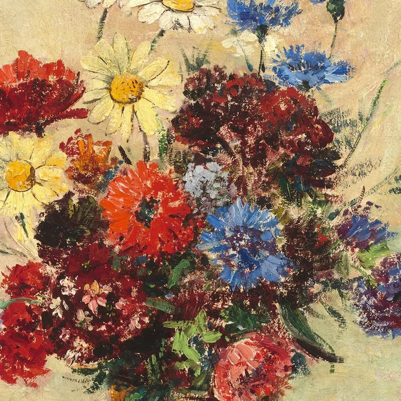 Flores En Un Jarrón Odilon Redon