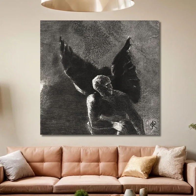 Gloria E Lode A Te Satana Nelle Altezze Del Cielo Dove Hai Regnato E Nelle Profondità Odilon Redon