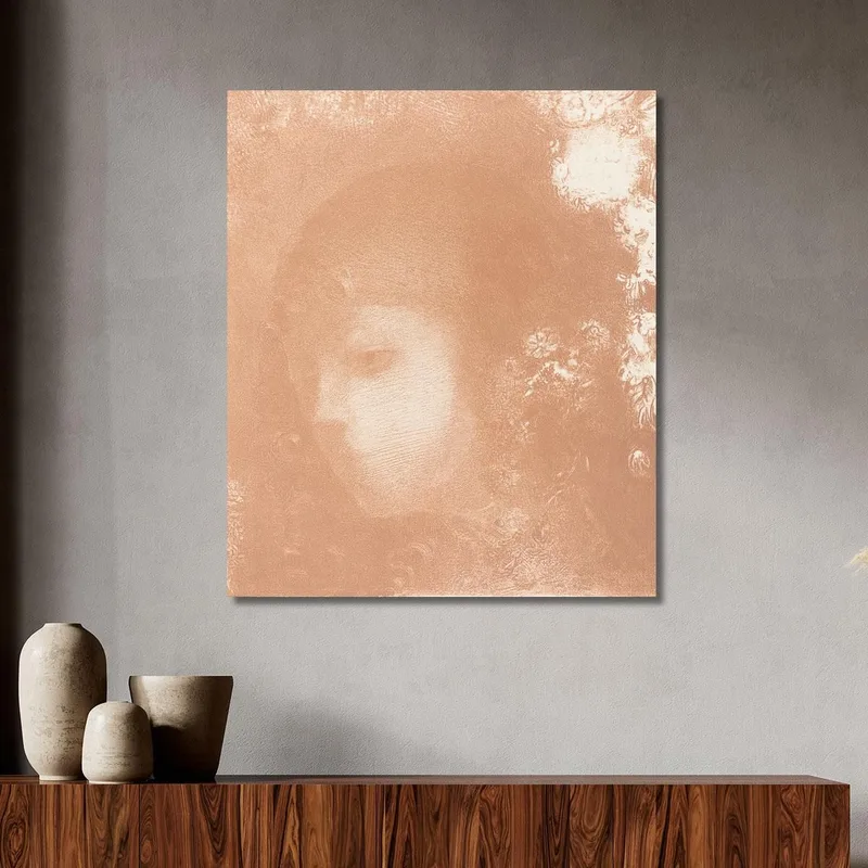 Tête D'Enfant Avec Des Fleurs Odilon Redon