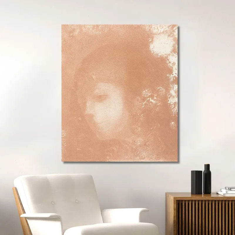 Tête D'Enfant Avec Des Fleurs Odilon Redon