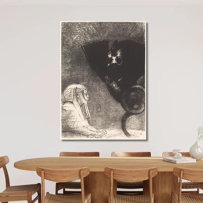 Le Sphynxmon Regard Que Rien Ne Peut Devier Demeure Tendu A Travers Les Choses Odilon Redon