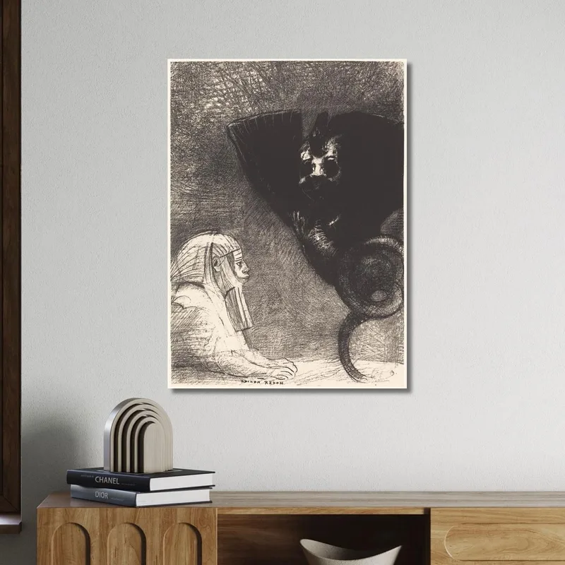 Le Sphynxmon Regard Que Rien Ne Peut Devier Demeure Tendu A Travers Les Choses Odilon Redon