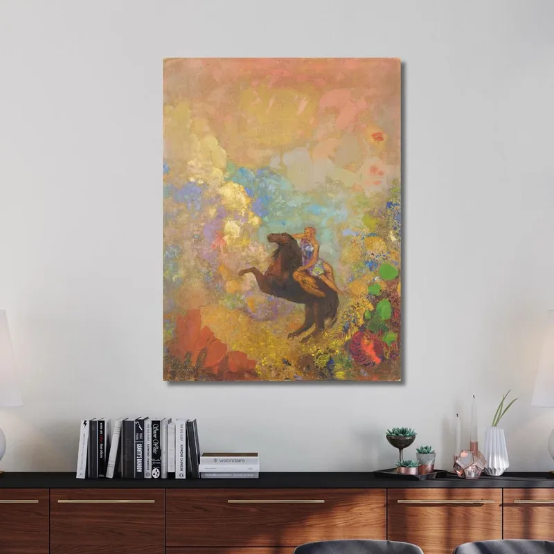 Muse Sur Pégase Odilon Redon