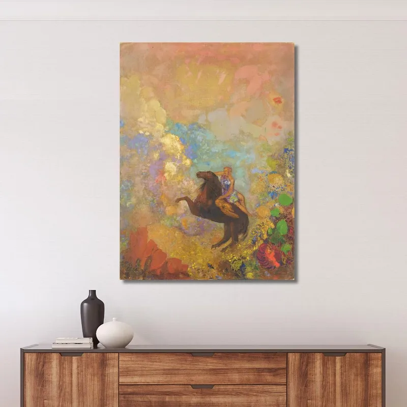 Muse Sur Pégase Odilon Redon