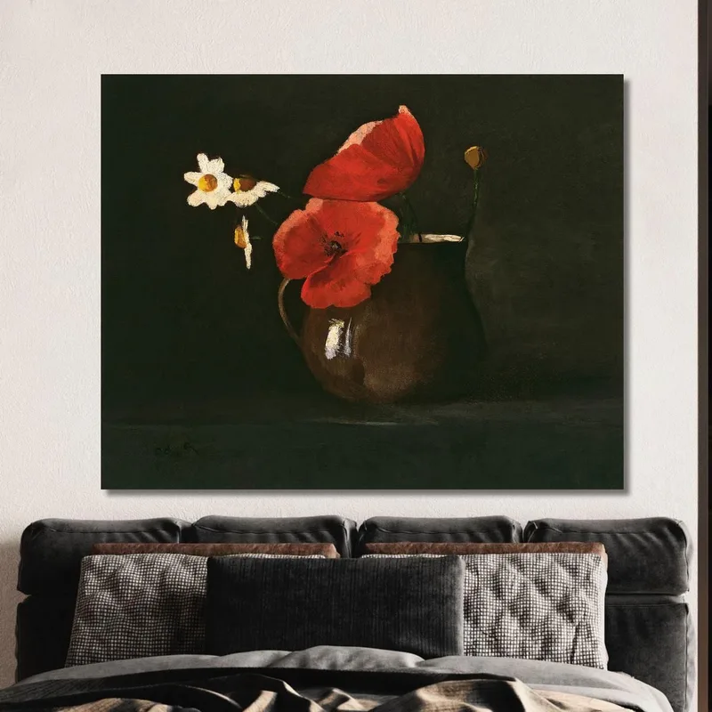 Coquelicots Et Marguerites Odilon Redon