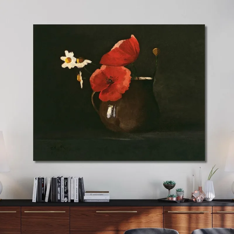 Coquelicots Et Marguerites Odilon Redon