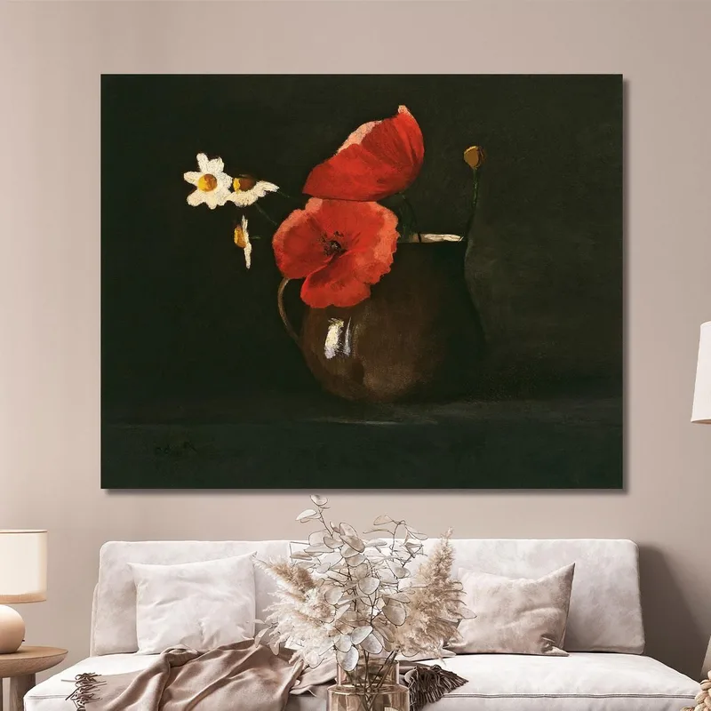 Coquelicots Et Marguerites Odilon Redon