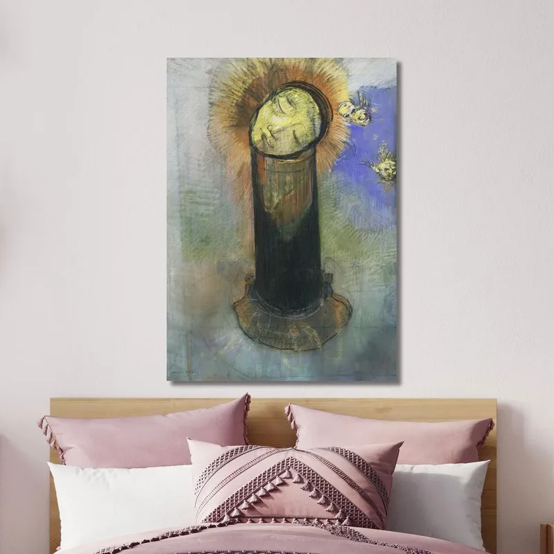 The Head Of John The Baptist On A Pillar By Odilon Redon Odilon Redon