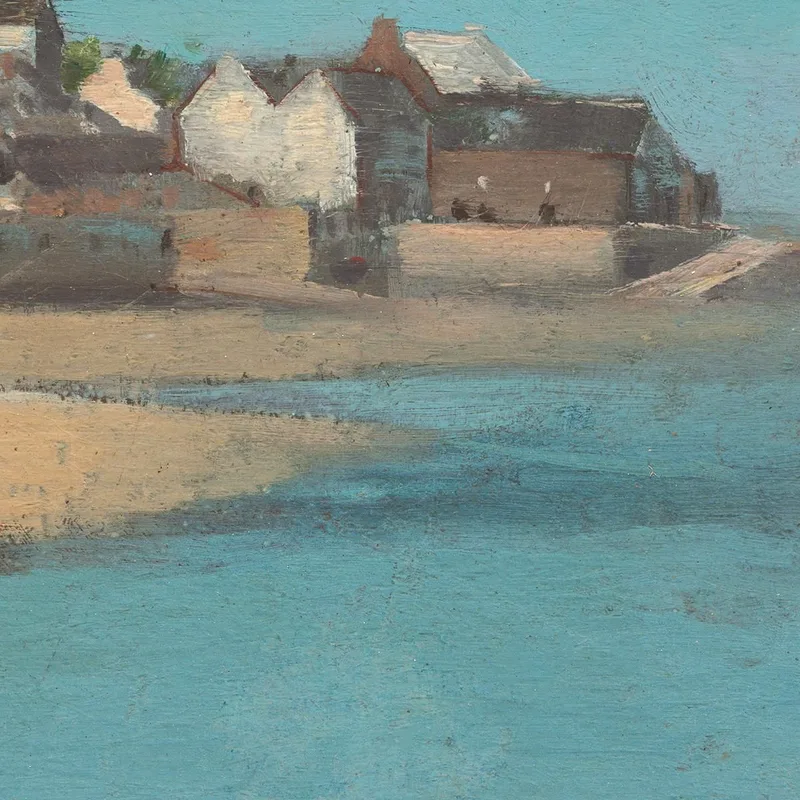 Pueblo Junto Al Mar En Bretaña Odilon Redon