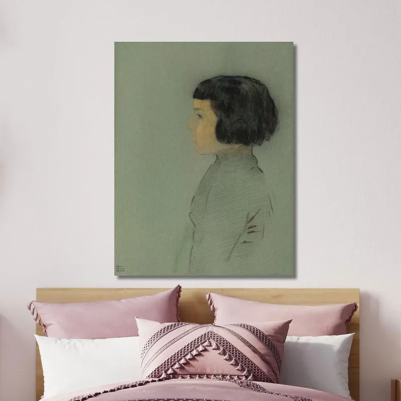 Junge Frau Im Profil Odilon Redon