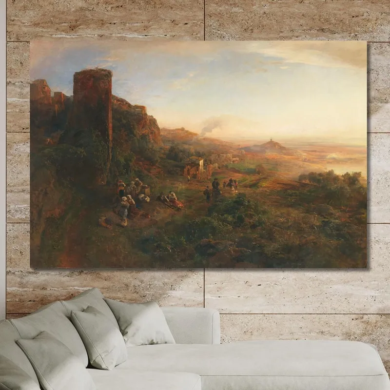 Atmósfera Vespertina En Los Montes Albanos Oswald Achenbach