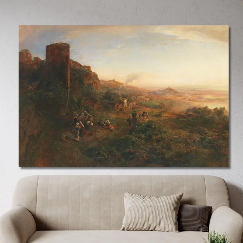 Atmósfera Vespertina En Los Montes Albanos Oswald Achenbach