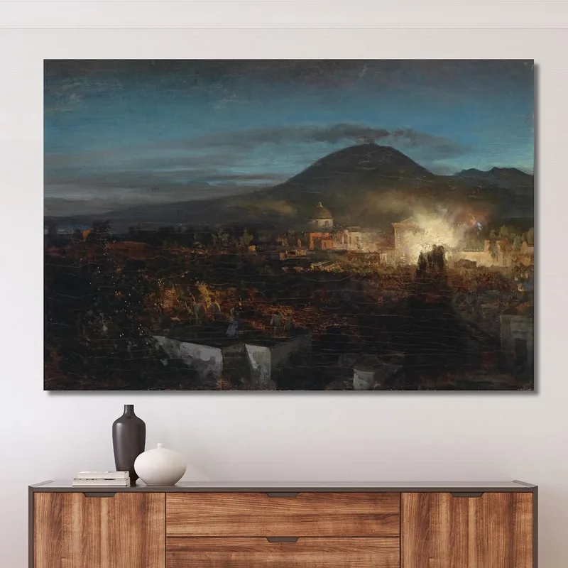 Feuerwerk In Torre Dell'Annunziata Oswald Achenbach
