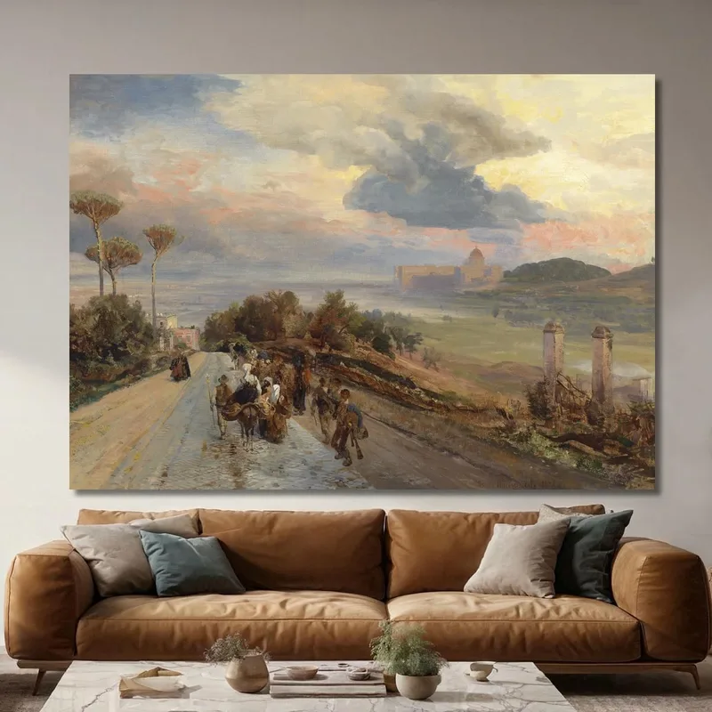 Via Cassia Cerca De Roma Oswald Achenbach