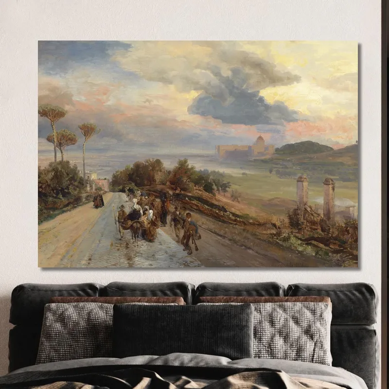 Via Cassia Cerca De Roma Oswald Achenbach