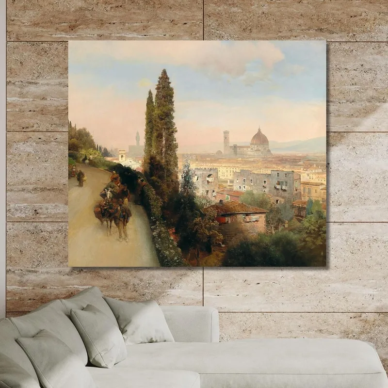 Blick Auf Florenz Oswald Achenbach