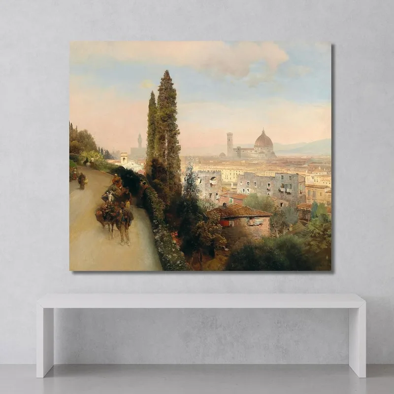 Blick Auf Florenz Oswald Achenbach
