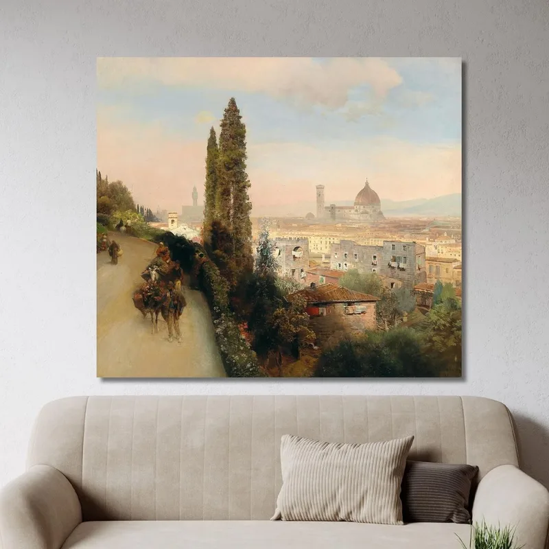 Blick Auf Florenz Oswald Achenbach