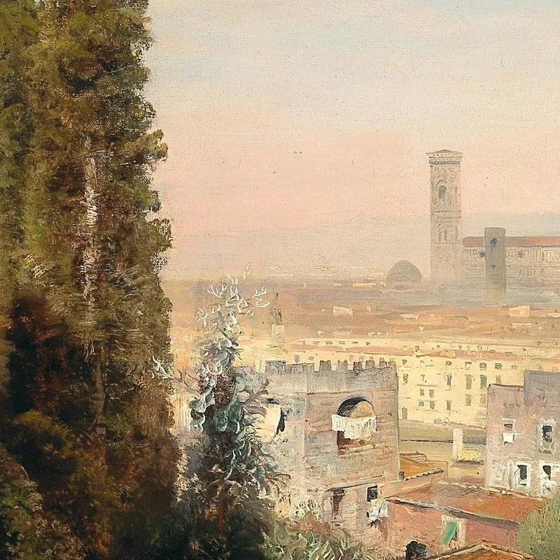 Blick Auf Florenz Oswald Achenbach