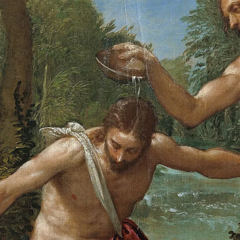 Le Baptême Du Christ Paolo Veronese