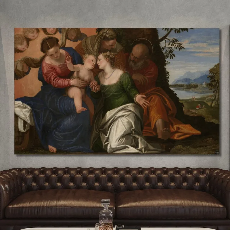 El Matrimonio Místico De Santa Catalina De Alejandría Paolo Veronese