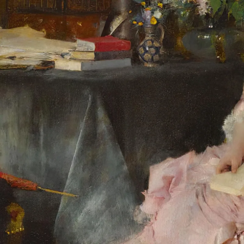 Junge Frau In Rosa Mit Ihrem Kind Pascal Dagnan Bouveret