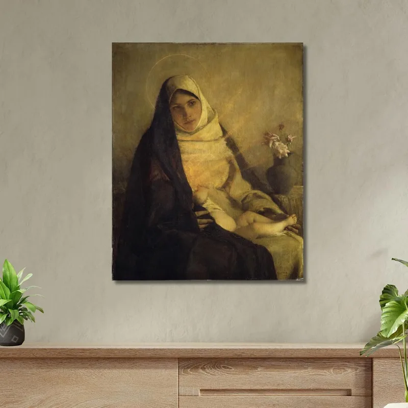 Madonna Mit Der Rose Pascal Dagnan Bouveret