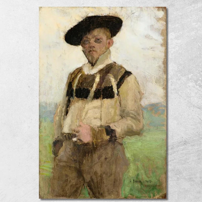 Ritratto Di Jules-Alexis Muenier Pascal Dagnan Bouveret quadro stampa su tela