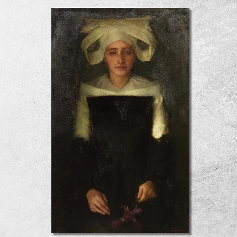 Contemplazione Della Collezione Pascal Dagnan Bouveret quadro stampa su tela