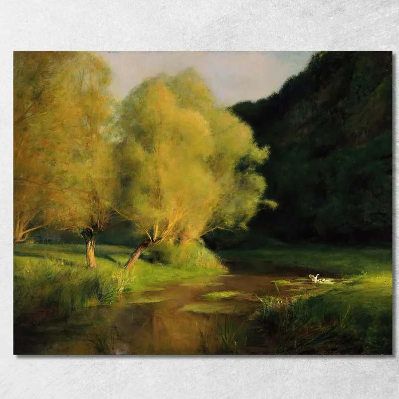 Salici Da Un Ruscello Pascal Dagnan Bouveret quadro stampa su tela