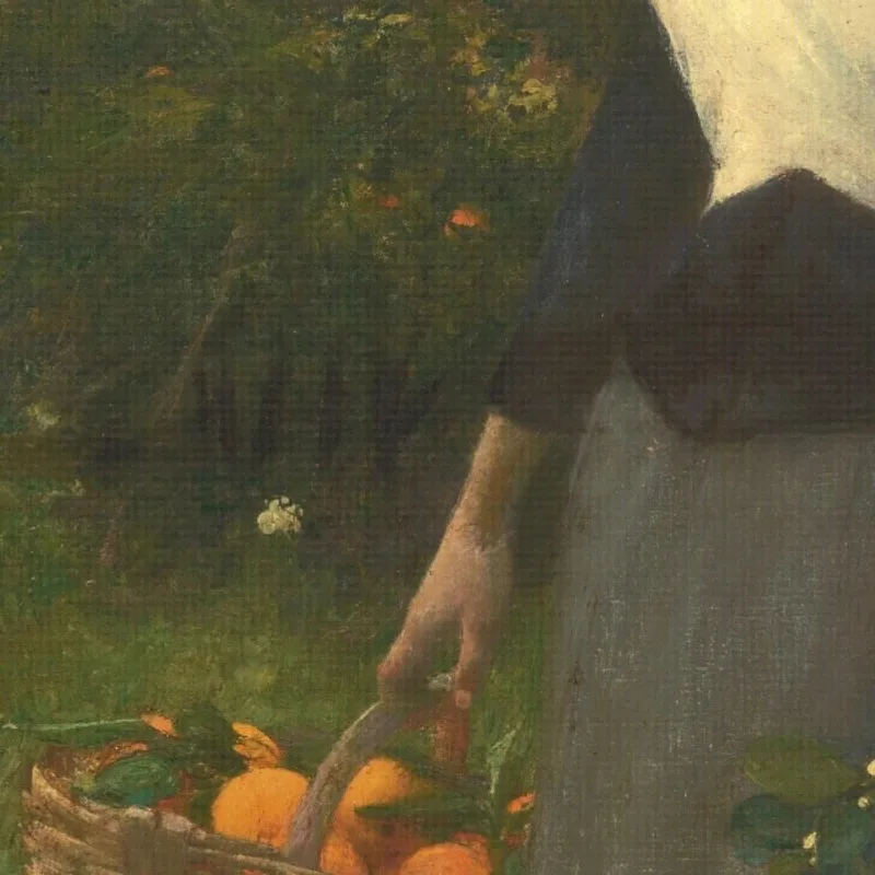 Junge Frau In Einem Orangengarten Pascal Dagnan Bouveret