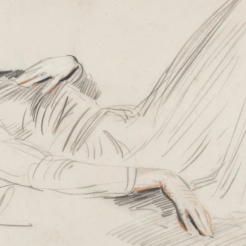 Mujer Joven Acostada Paul César Helleu